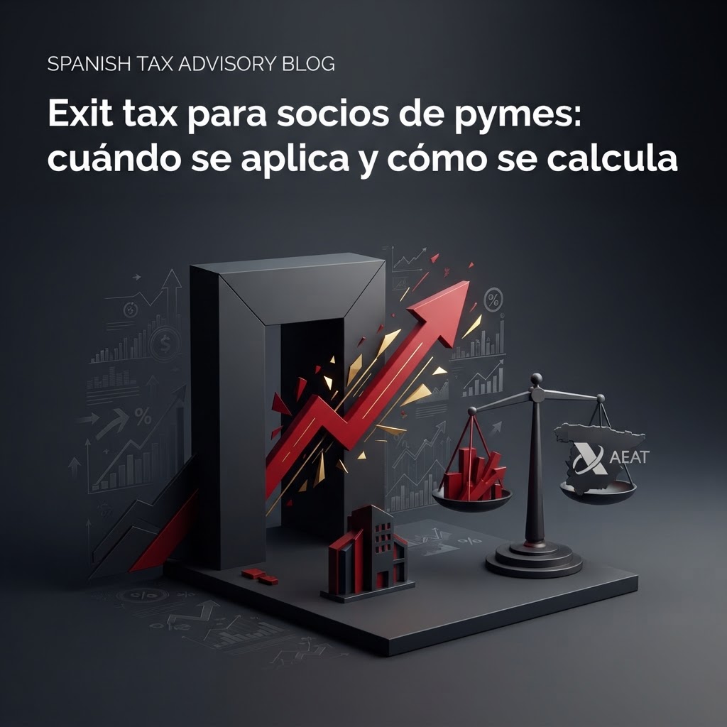 Imagen de portada: Exit tax para socios de pymes: cuándo se aplica y cómo se calcula