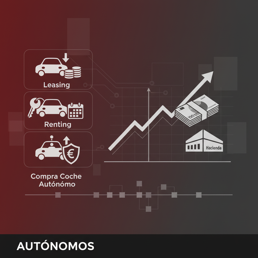 Imagen de portada: Fiscalidad del coche para autónomos 2026: Renting, Leasing o Compra