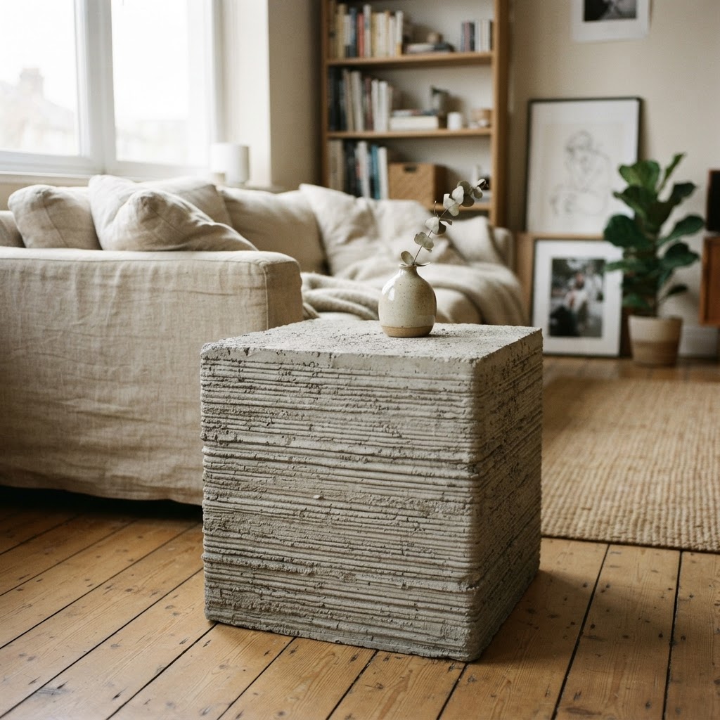 Concrete Side Table — Mono
