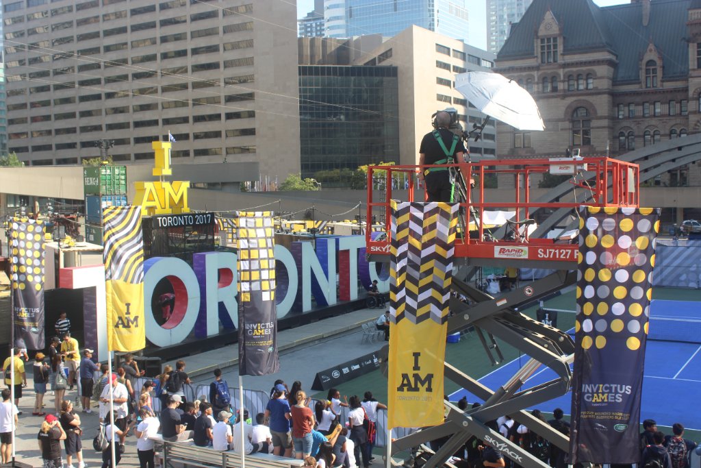 Invictus Games Toronto 2017 — aerial lift
