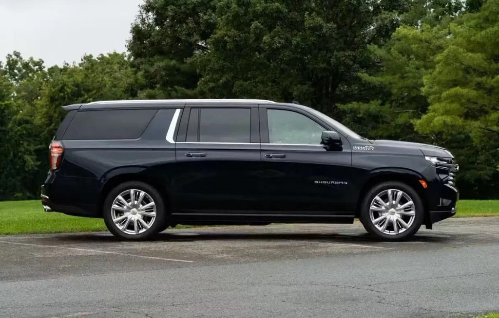 Sherwan Limo 2026 Chevrolet Suburban High Country black luxury SUV — corporate chauffeur vehicle