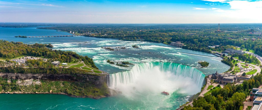 Aerial view of Horseshoe Falls, Niagara