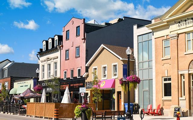 Downtown Oakville Lakeshore Road historic streetscape