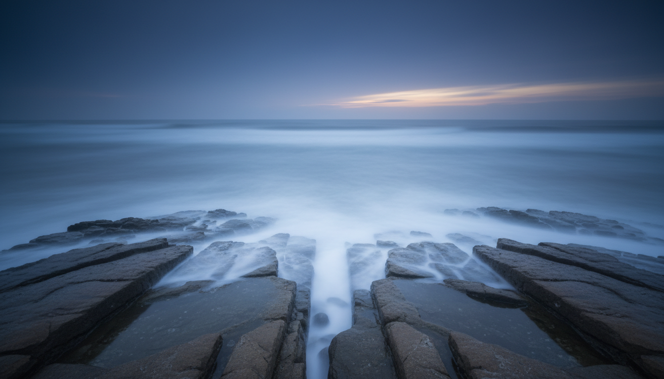 Ethereal ocean landscape