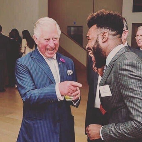 Jordan Kensington with HRH