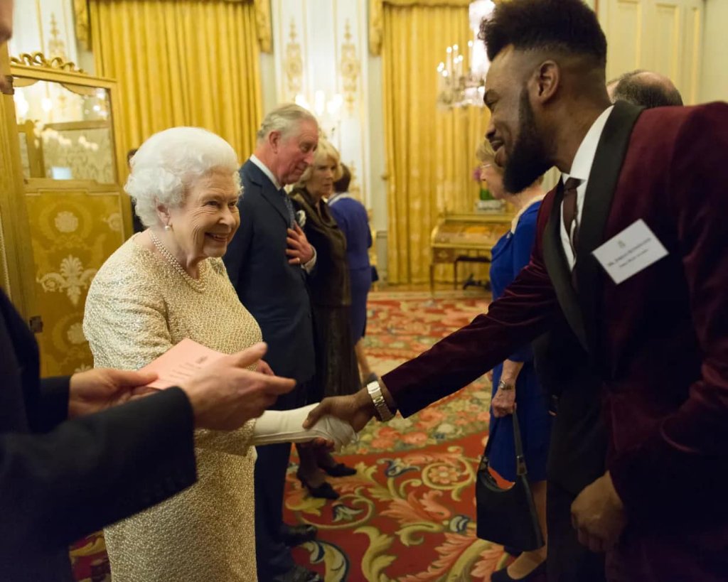 Jordan Kensington at Buckingham Palace