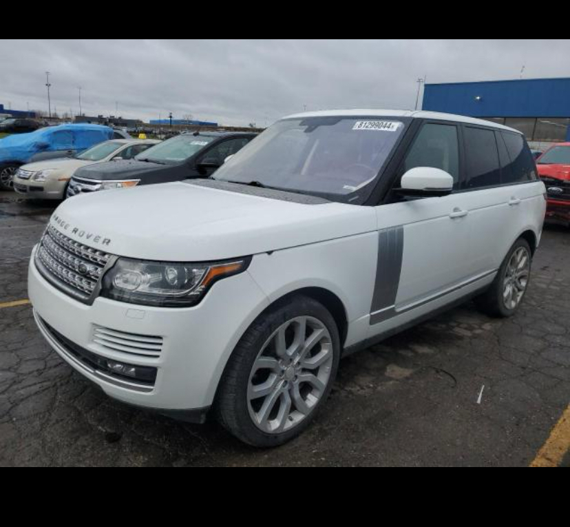 White Range Rover