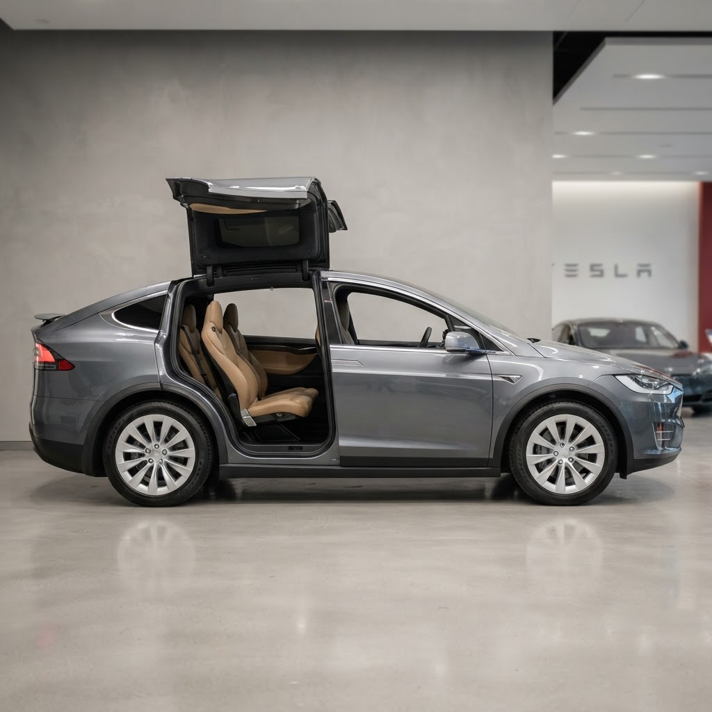 Grey 2017 Tesla Model X