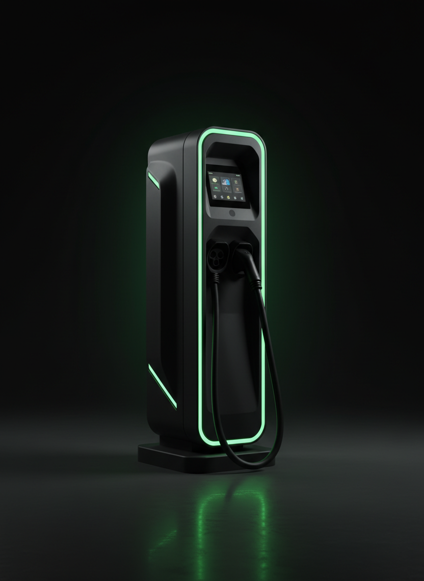 Concept illustration of DC fast charging equipment