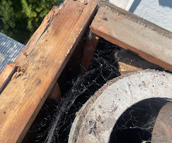 Air handler and duct system in attic