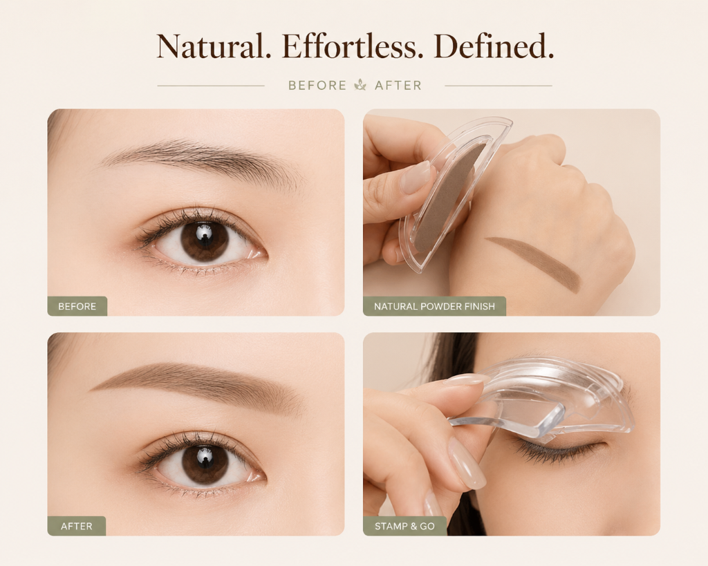 EverArch Brow Stamp - Natural Before & After
