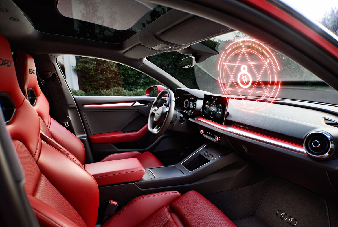 Red Sigil Audi Cockpit