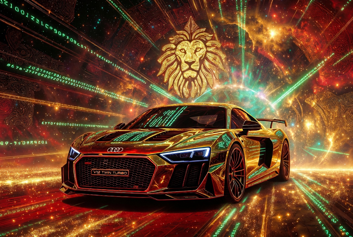 Gold V12 Twin Turbo R8