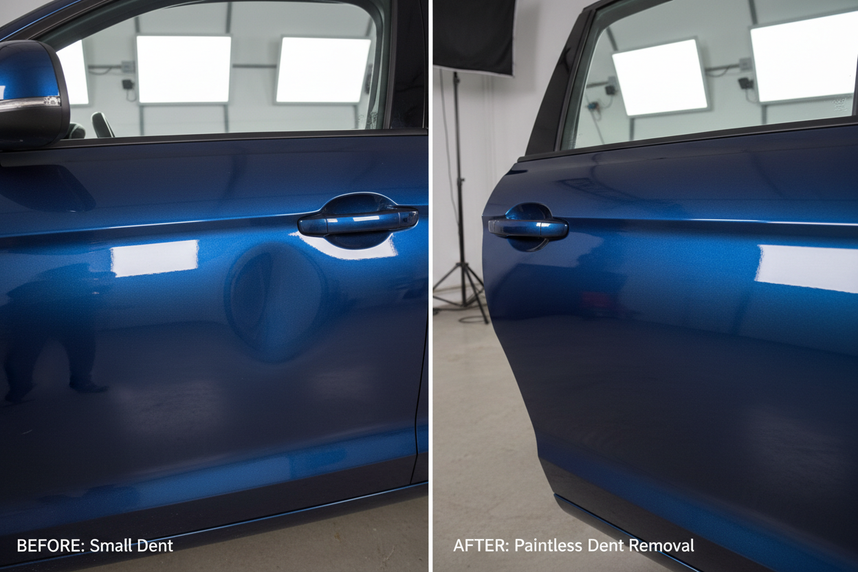 Before dent repair