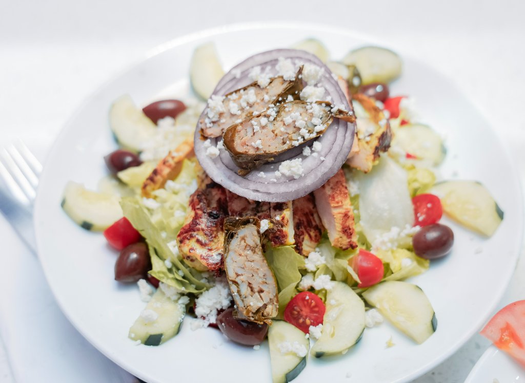 Greek Salad with Grilled Chicken