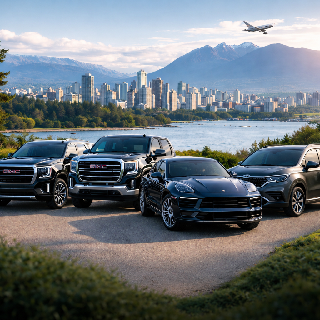 Luxury car rental near Vancouver International Airport