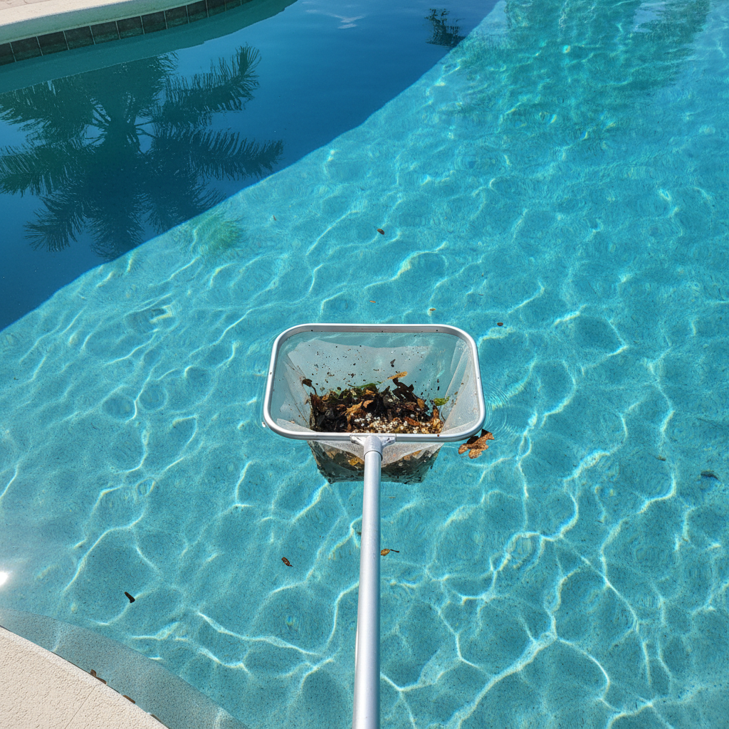 Pool Skimming by Barefoot Pool Services
