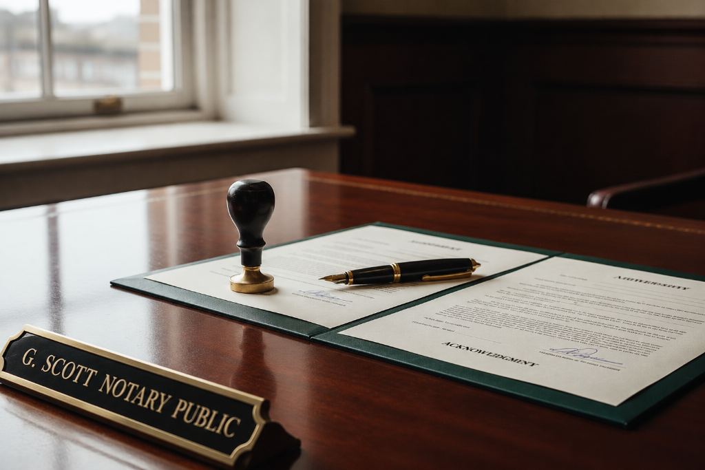 Texas notary public services