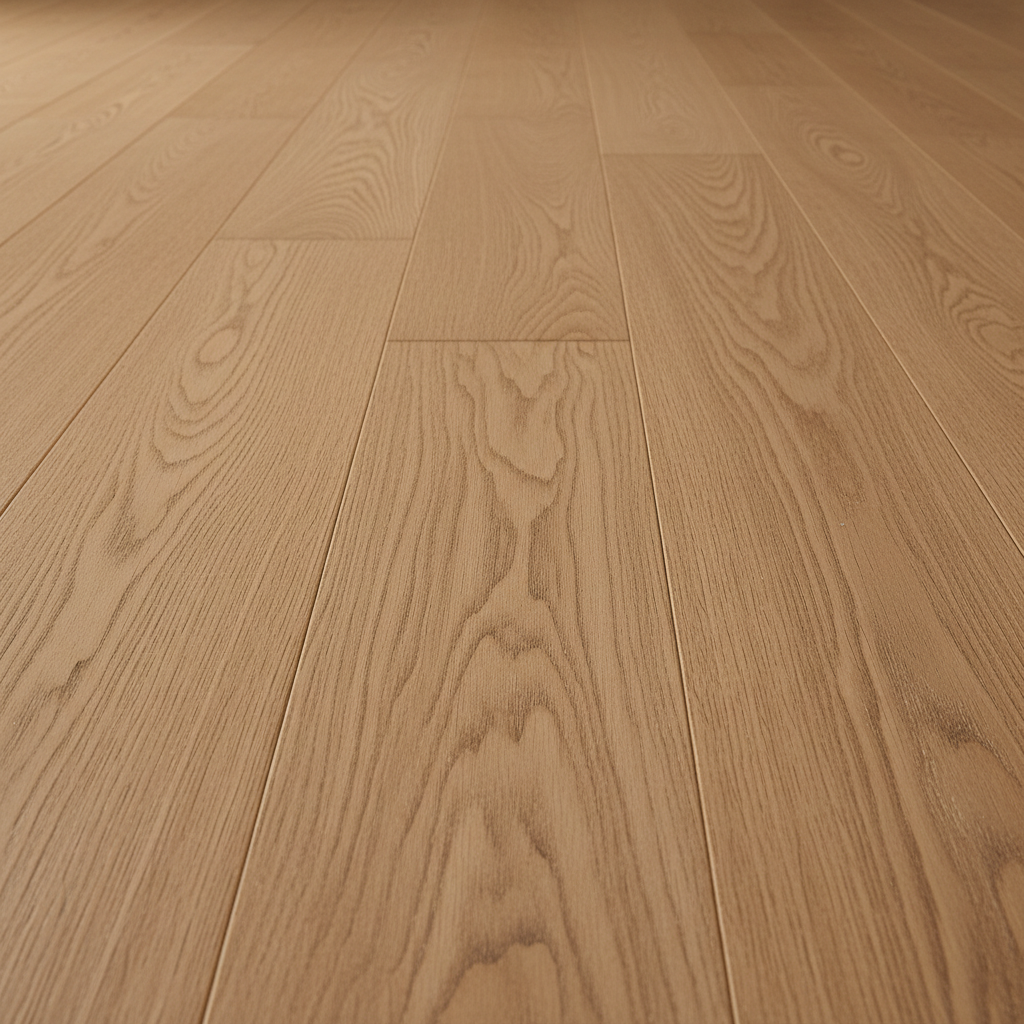 Wide plank white oak detail