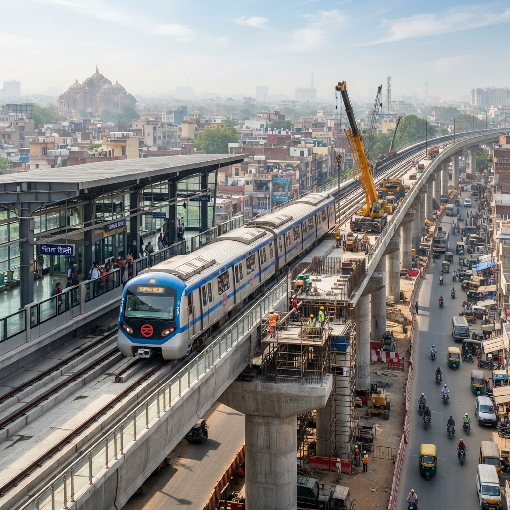 Delhi Metro Phase 4 guide and transport infrastructure