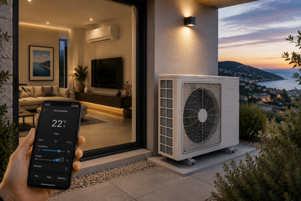 Climatisation & Pompe à chaleur — installation Alpes-Maritimes