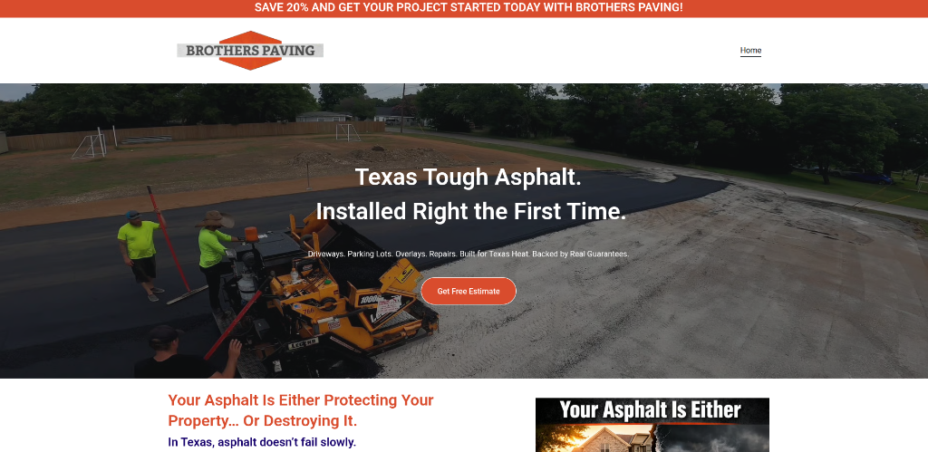 Brothers Paving Spring preview