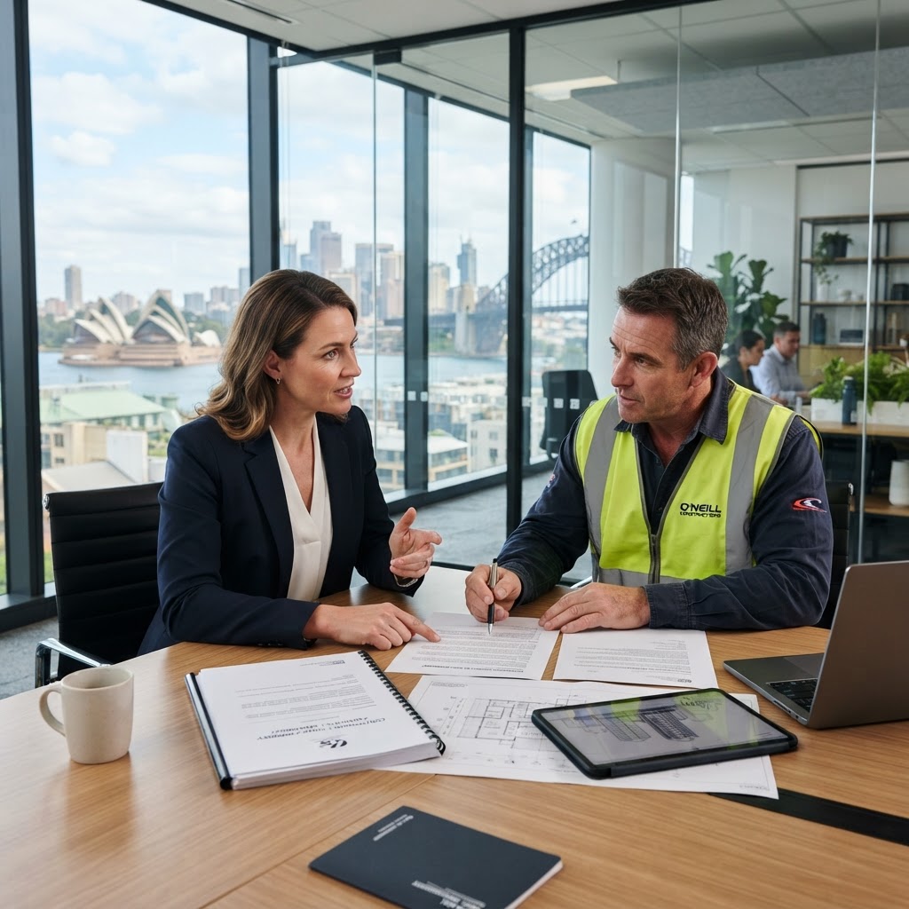 Corporate nominee builder signing documents