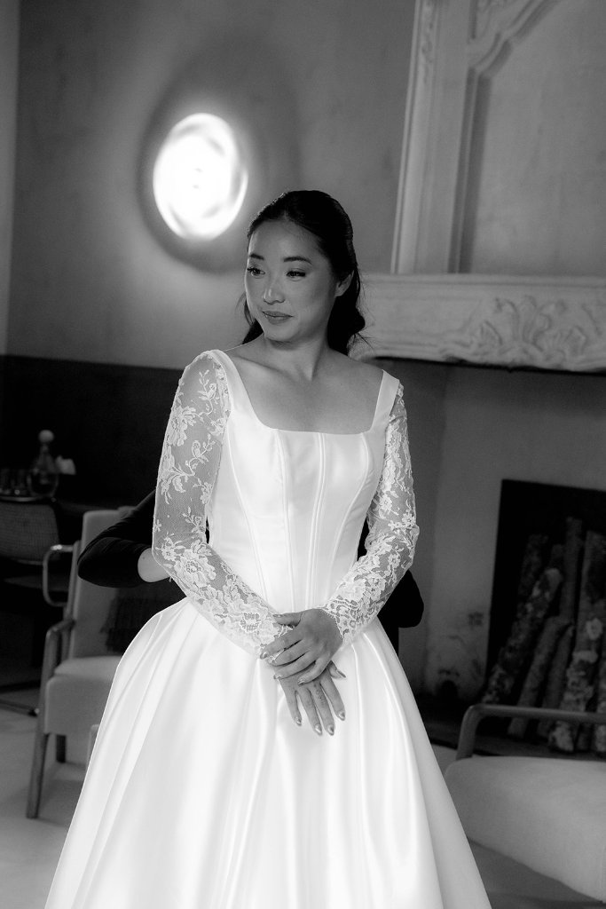 La mariée dans le salon