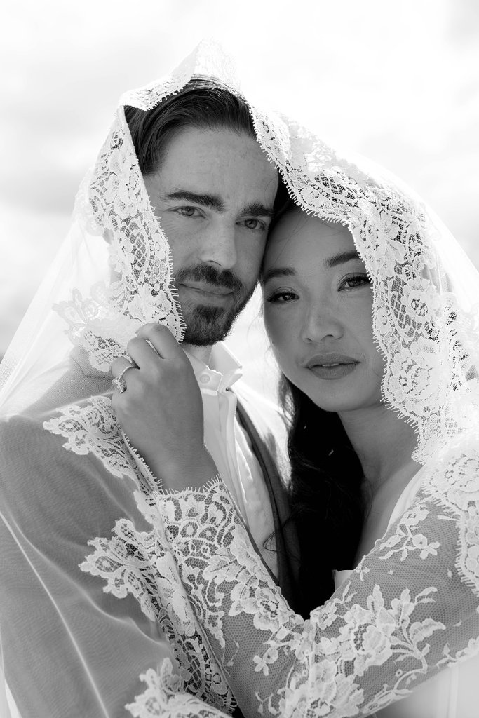 Portrait des mariés — voile