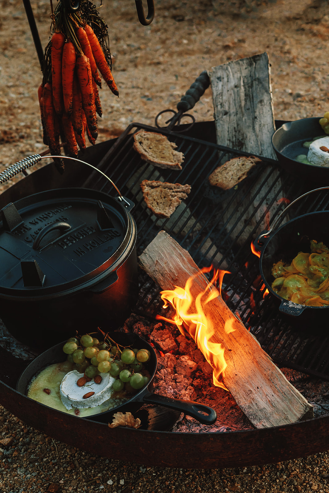 Cours de cuisine au feu de bois