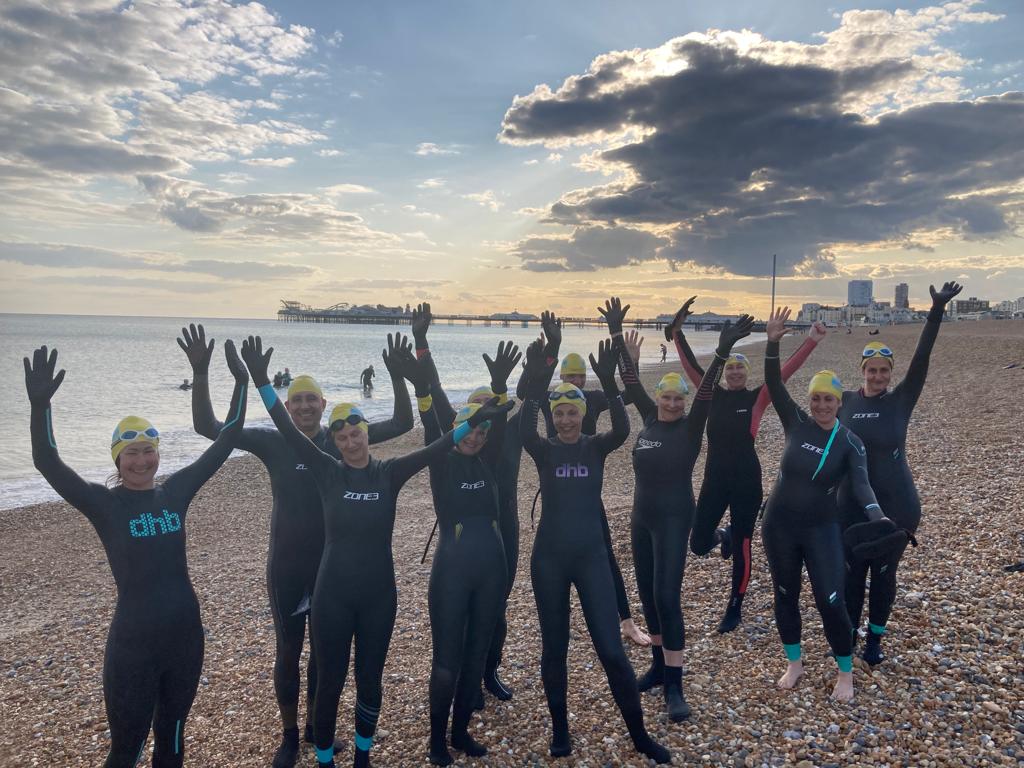 Pool to Pier group on Brighton beach