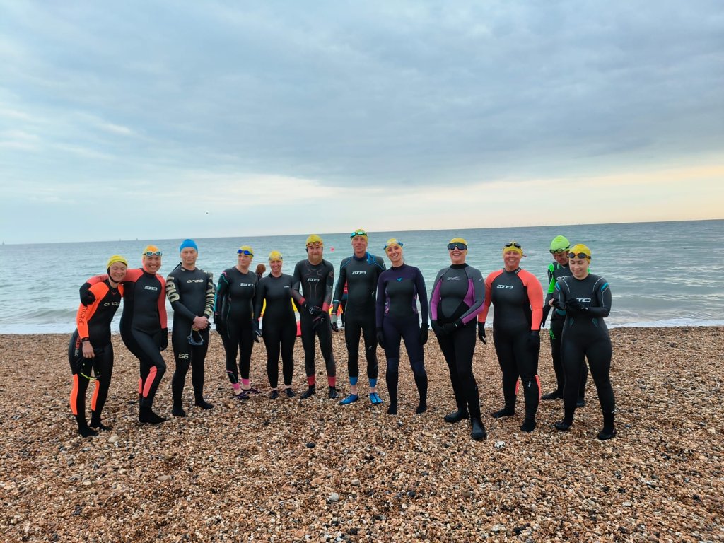 Pool to Pier group ready to swim