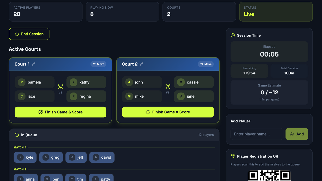 PicklePlayer template preview