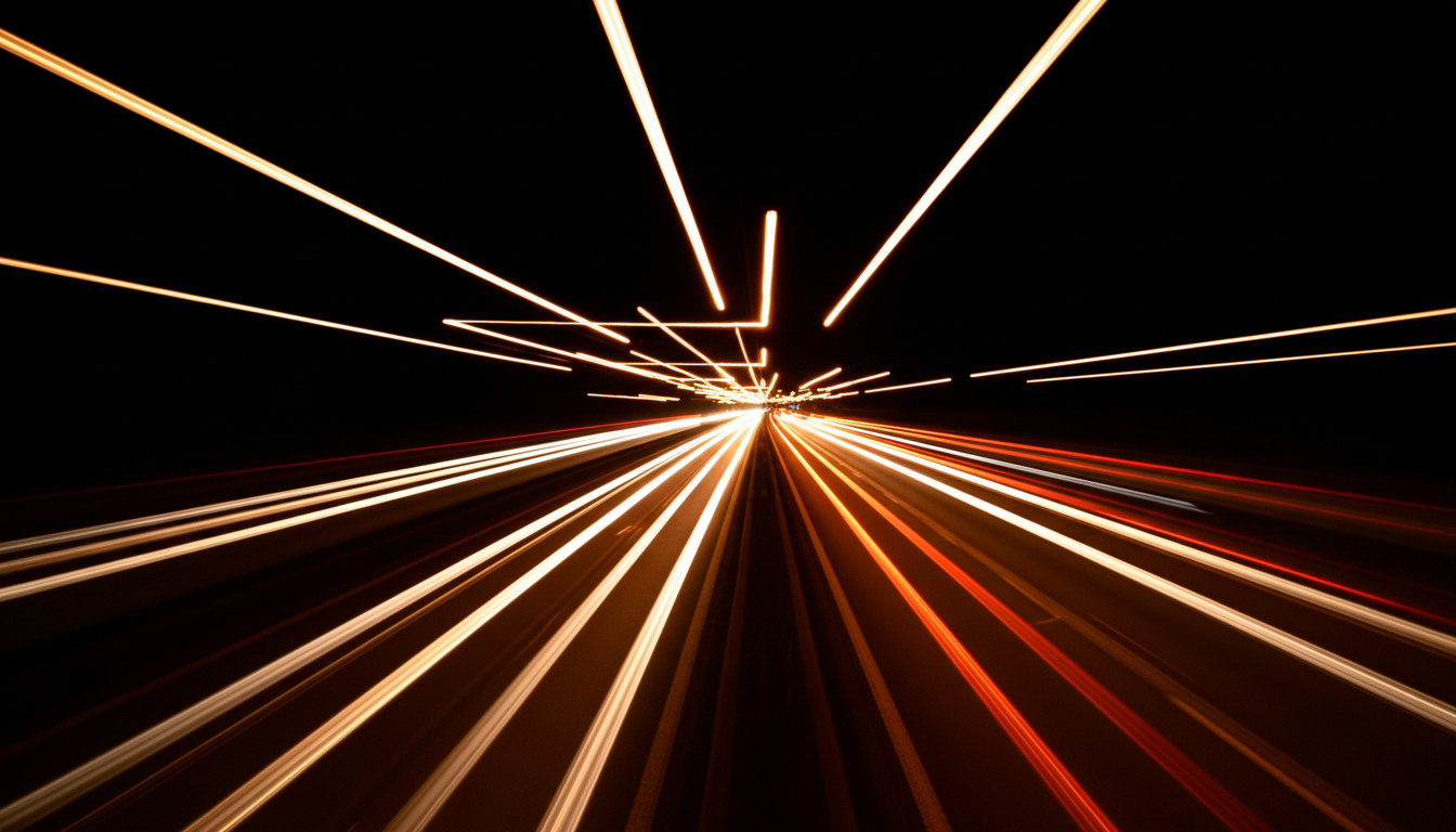Abstract velocity light trails