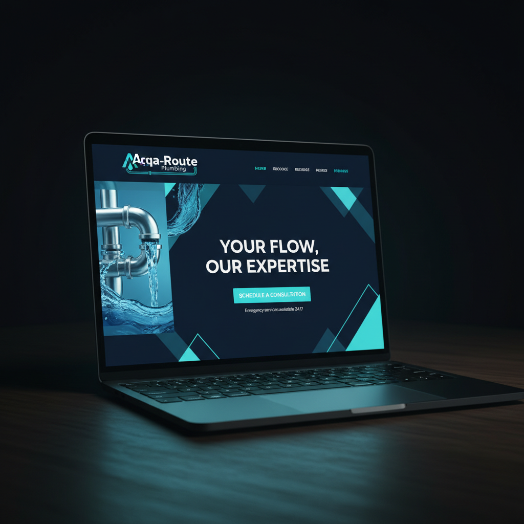 AQUA-ROUTE PLUMBING — Plumbing Services website by VeyronStudios