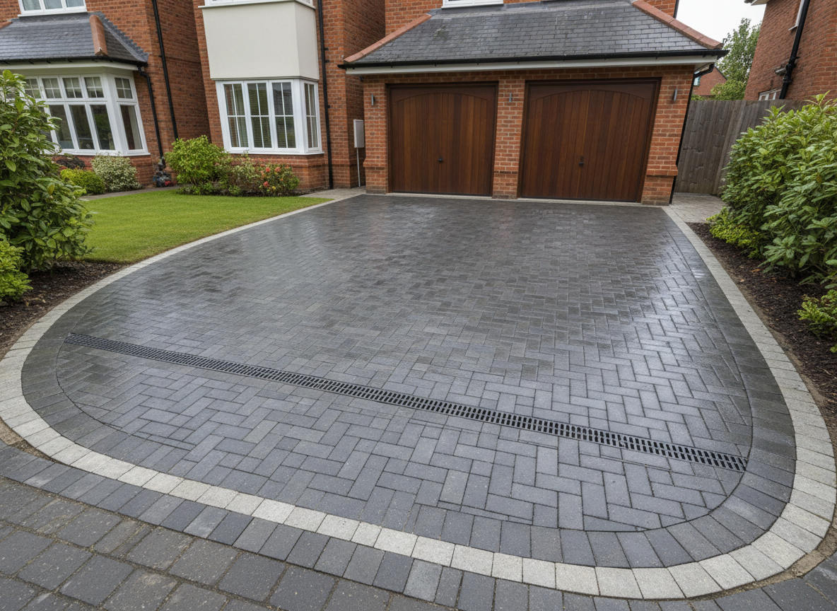 Herringbone Driveway — Felixstowe
