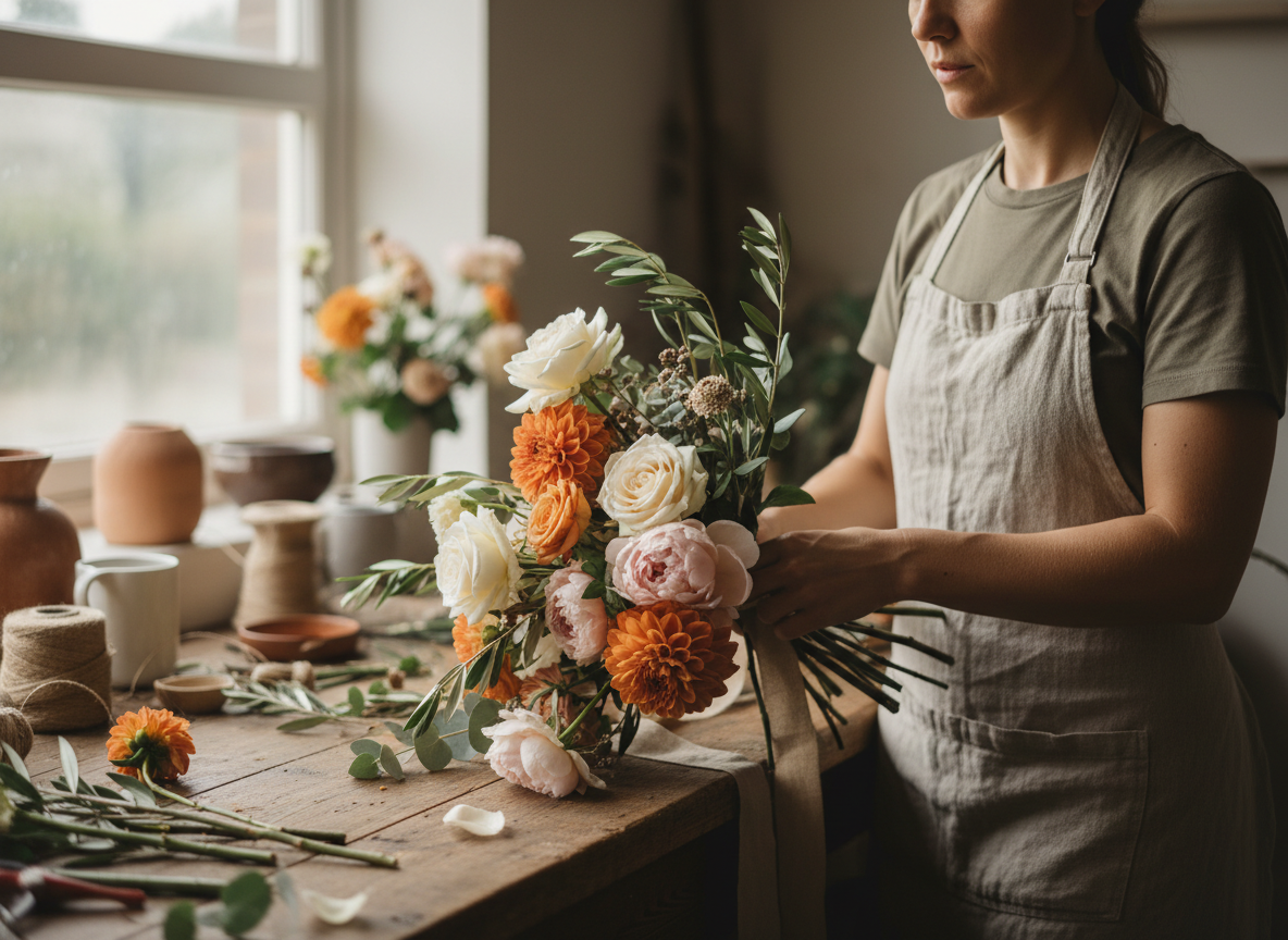 Professionelle Floristik und Blumenarrangements