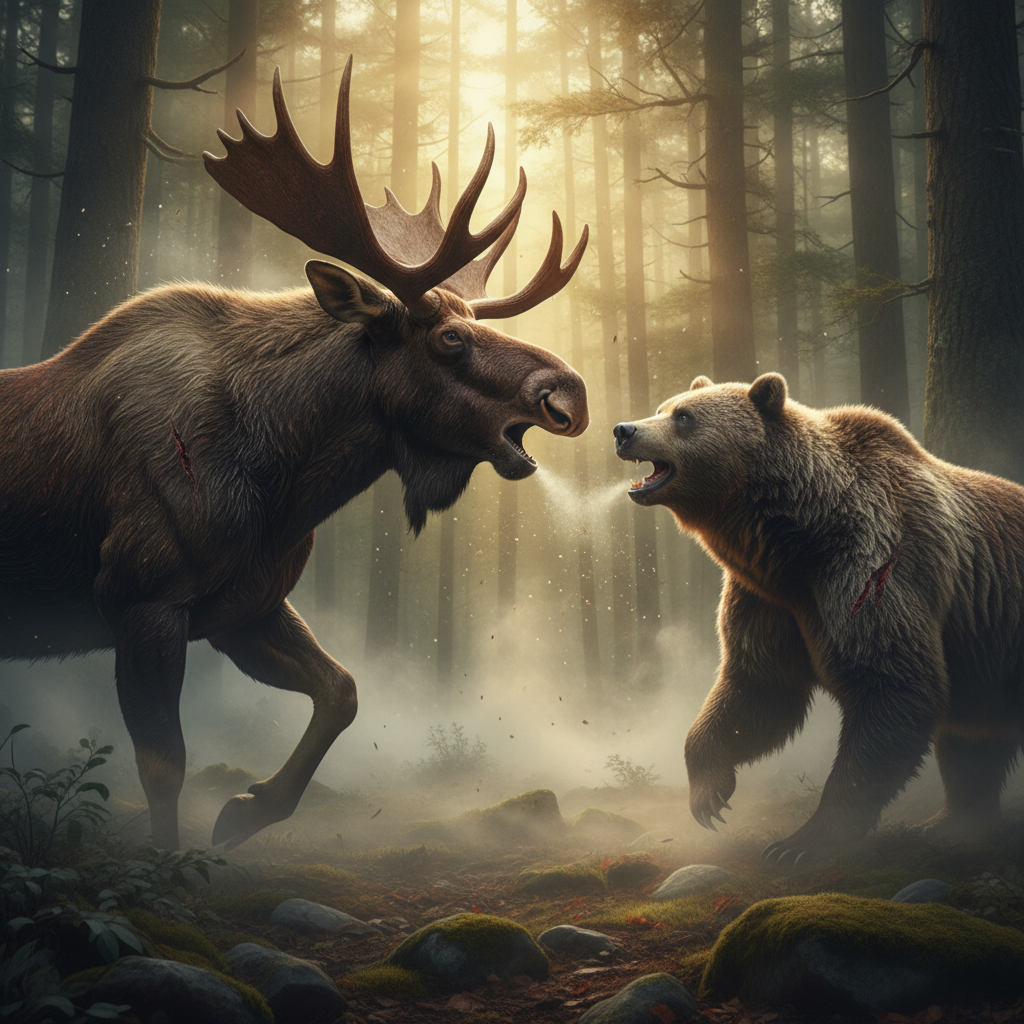 MOOSE VS BEAR