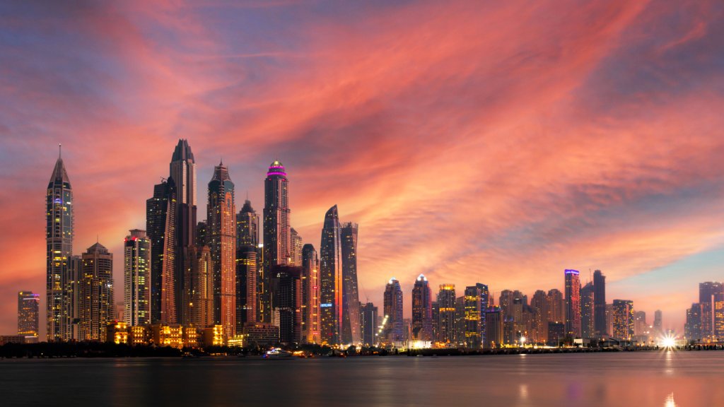 Dubai Marina at Sunset