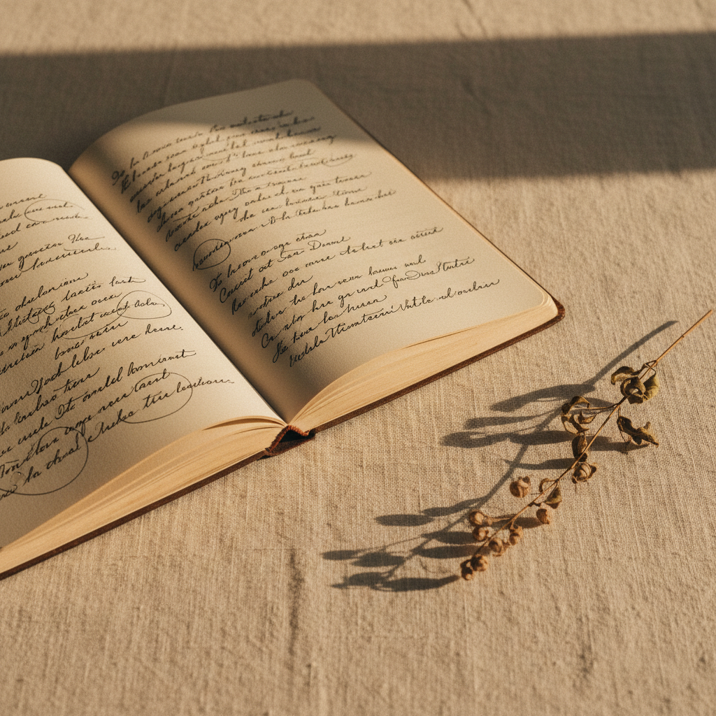 Quiet journaling and reflection practice