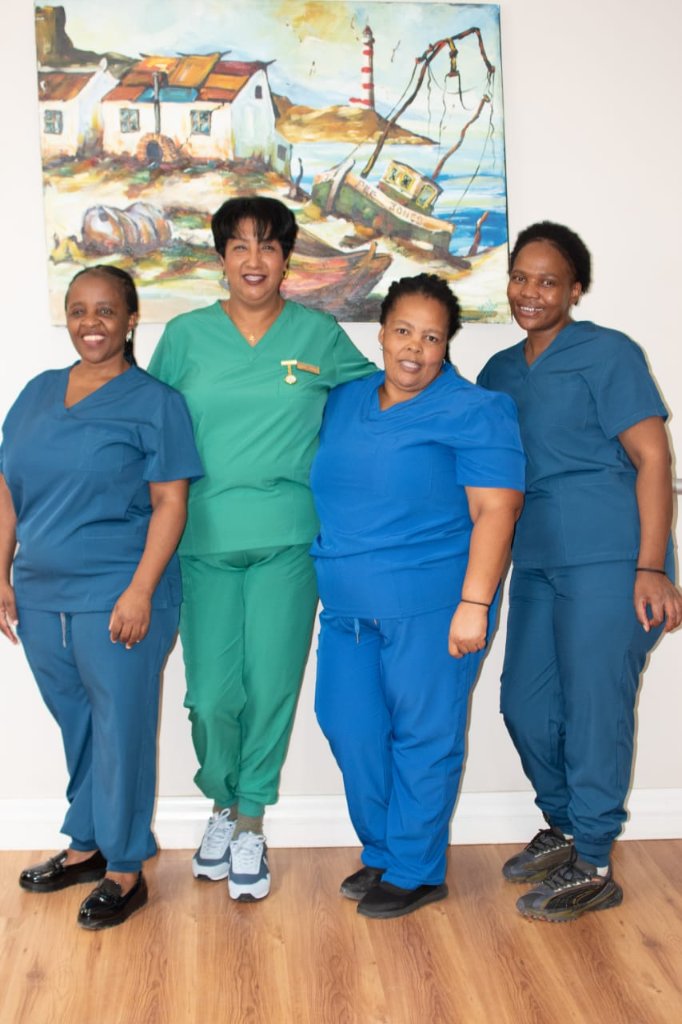 Osborne House care team in scrubs