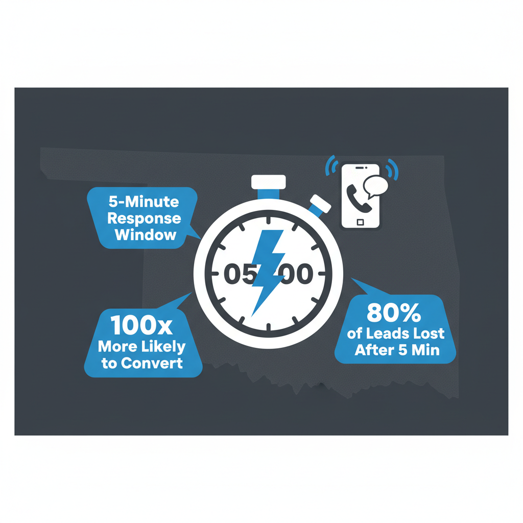 The 5-Minute Rule: Why Oklahoma Contractors Who Respond Within 5 Minutes Win 80% of Leads