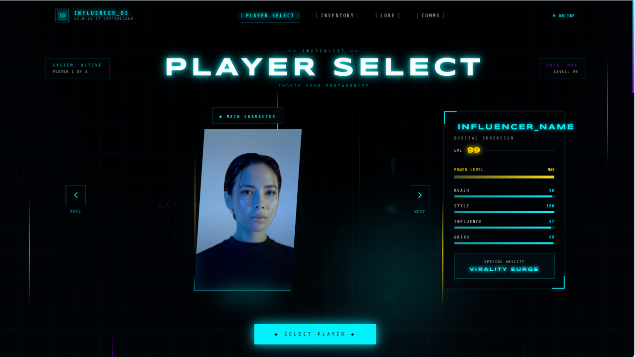 MainCharacter.exe template preview