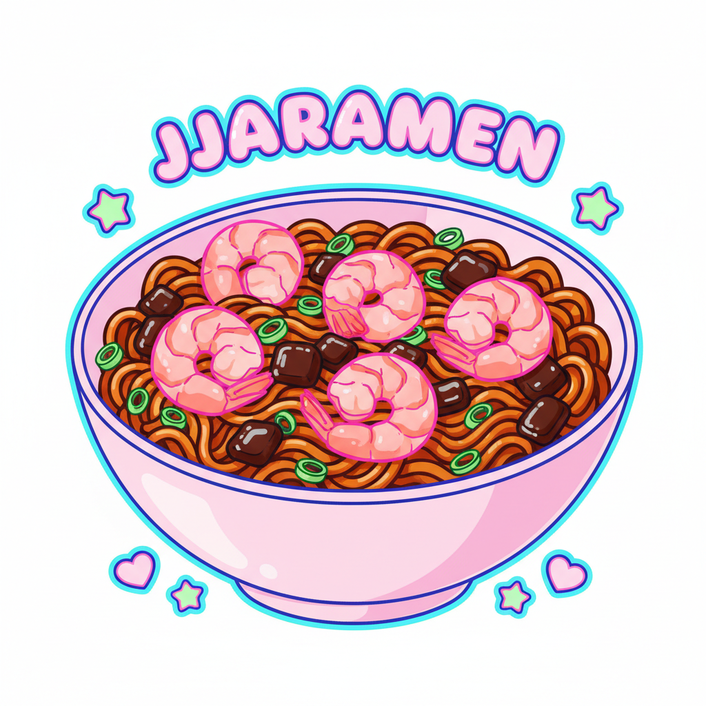Jjajang Shrimp Ramen