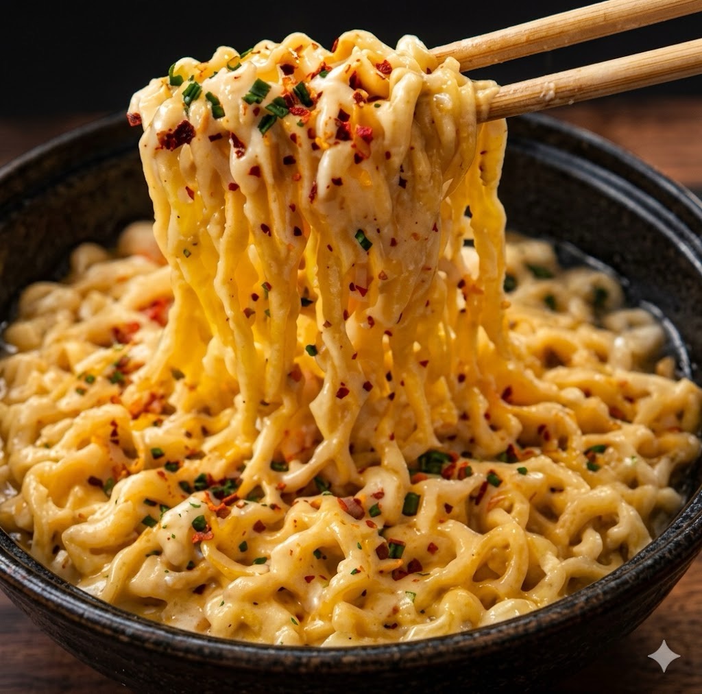Buldak Carbonara — real