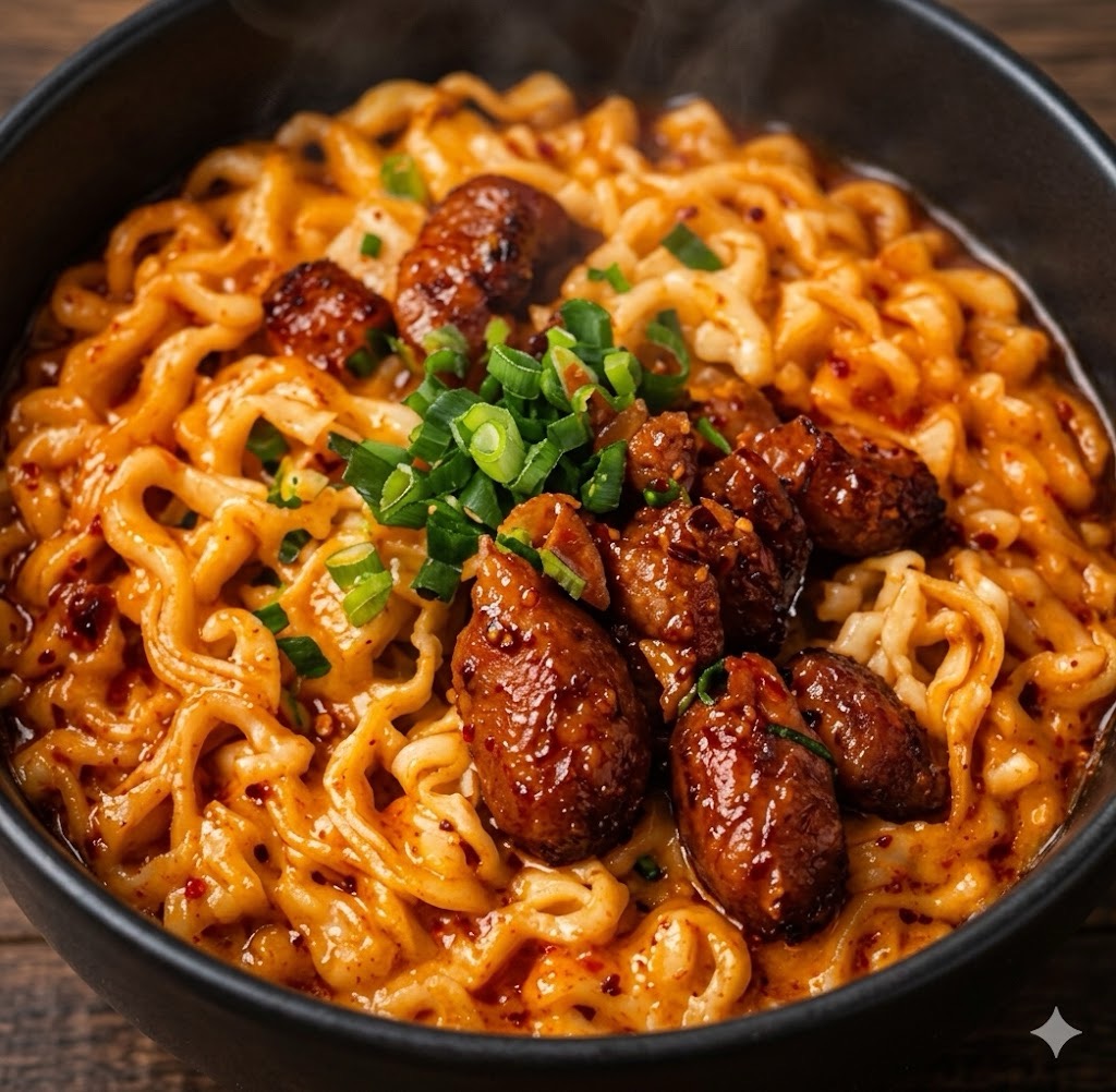 Buldak Rosé Ramen — real