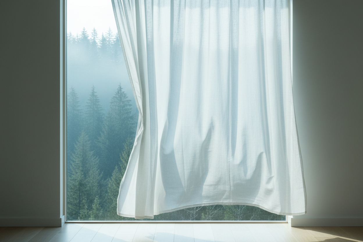 Fresh clean air flowing through a modern home