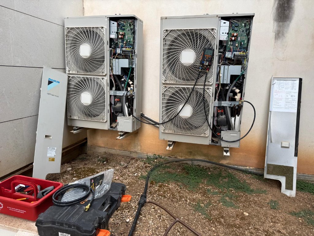 Instalación de bombas de calor Daikin Altherma