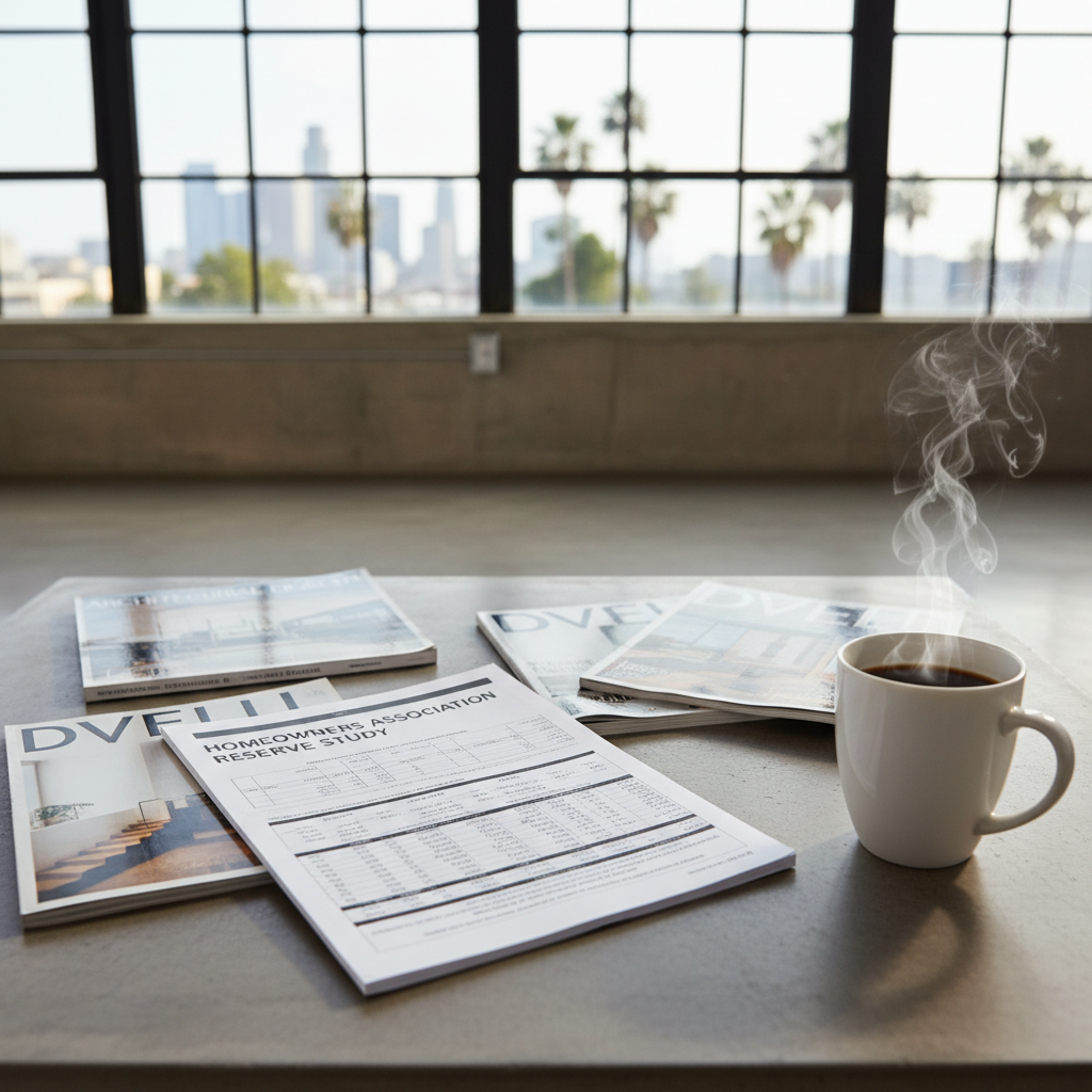 What Buyers Should Learn From the HOA Reserve Study Before Buying an LA Loft