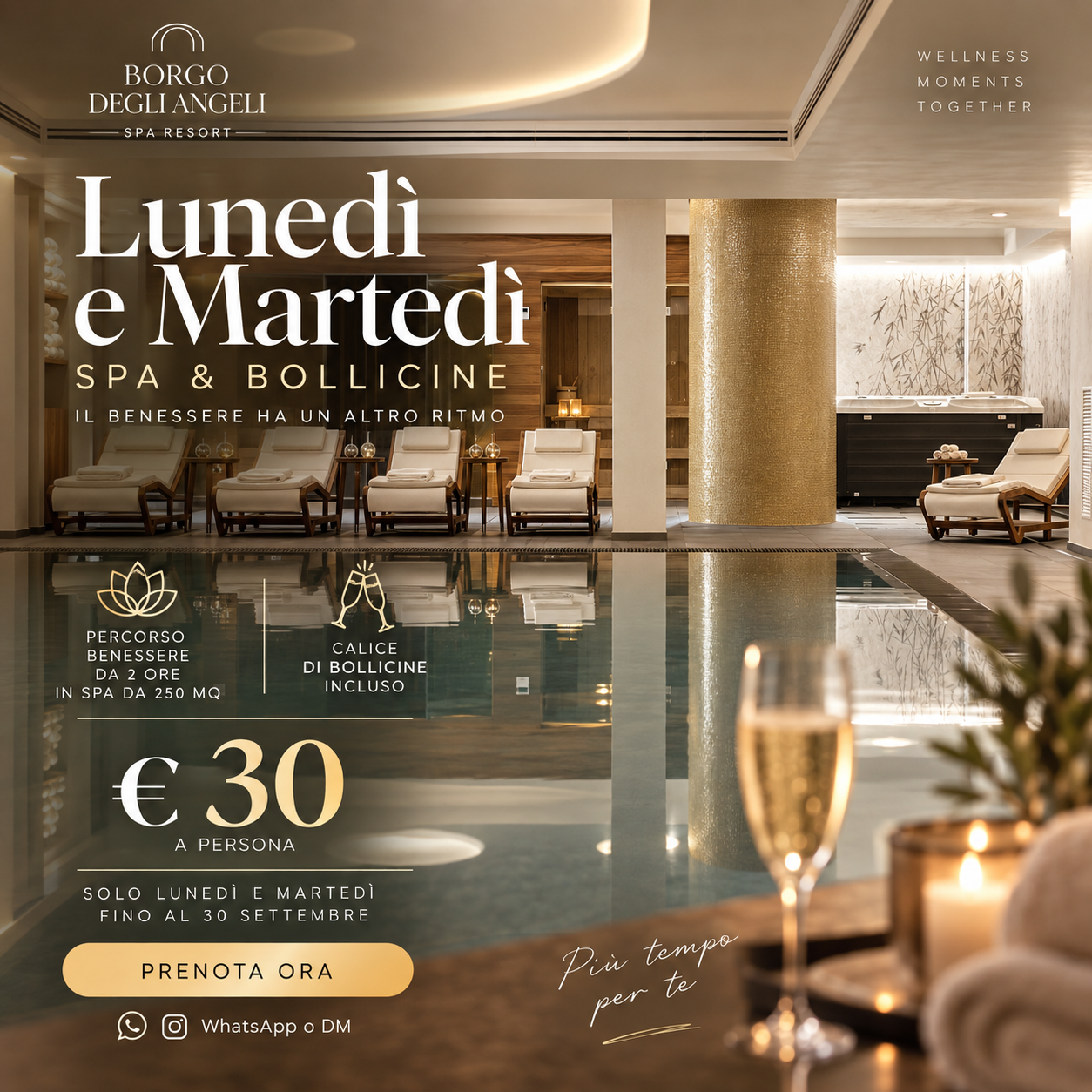 Lunedì & Martedì · Spa & Bollicine